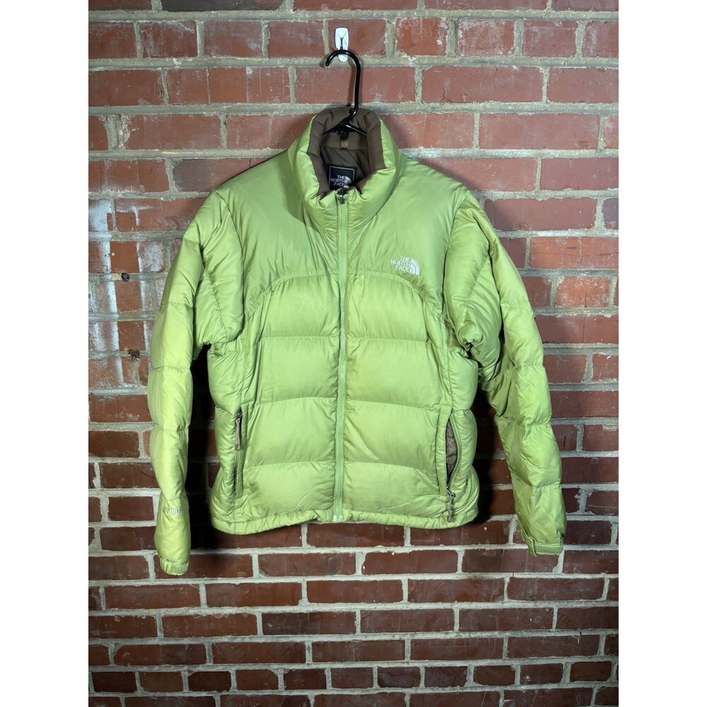 Vintage The North Face Nuptse 700 Down Puffer Jacket Green A254 Womens Medium